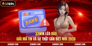 33win Lừa Đảo | Giải Mã Tin Và Sự Thật Cần Biết Mới 2026