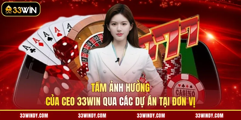 Tầm ảnh hưởng của Ceo 33win qua các dự án tại đơn vị